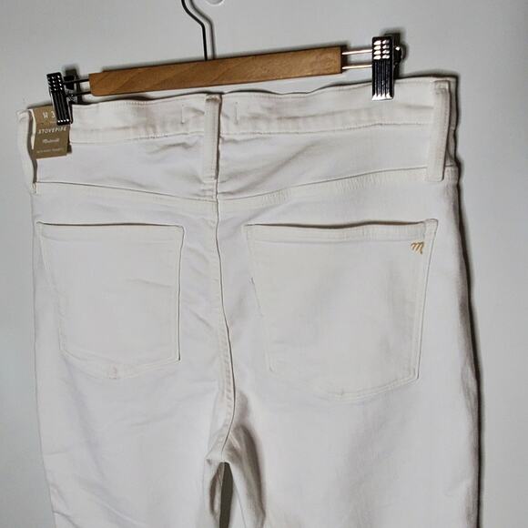 MADEWELL Women's White Stovepipe Jeans SIZE 31  MC636 NEW - Picture 12 of 13